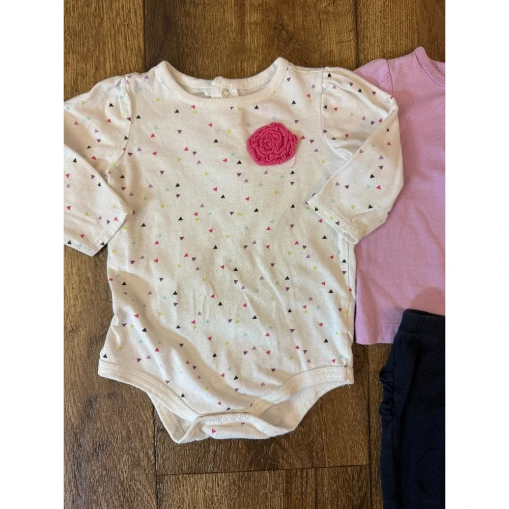 Baby Girl 3 Months Outfits Leggings Pants Shirts Long Sleeve Clothes Lot Penguin